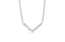 Load image into Gallery viewer, Rocks Twisted Wishbone Diamond Necklace