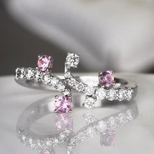 Load image into Gallery viewer, Rocks Pink Sapphire &amp; Diamond Dress Ring