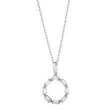 Load image into Gallery viewer, White Stone Circle Pendant