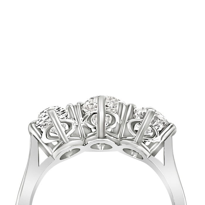 Rocks Vintage Three Stone Diamond Ring -1.92ct