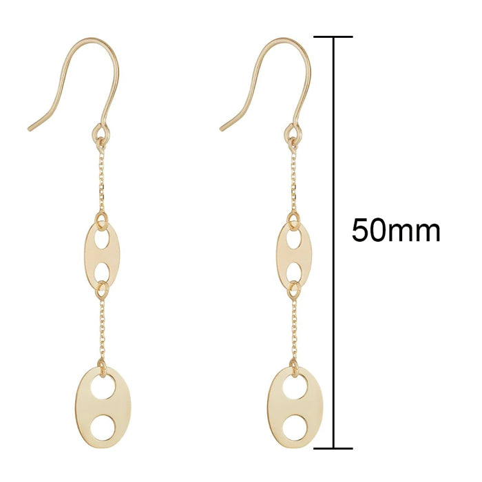 Rocks Marine Link & Chain Drop Earrings
