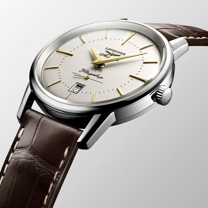 Heritage Gents Automatic on Brown Leather Watch L47954782 38.5mm