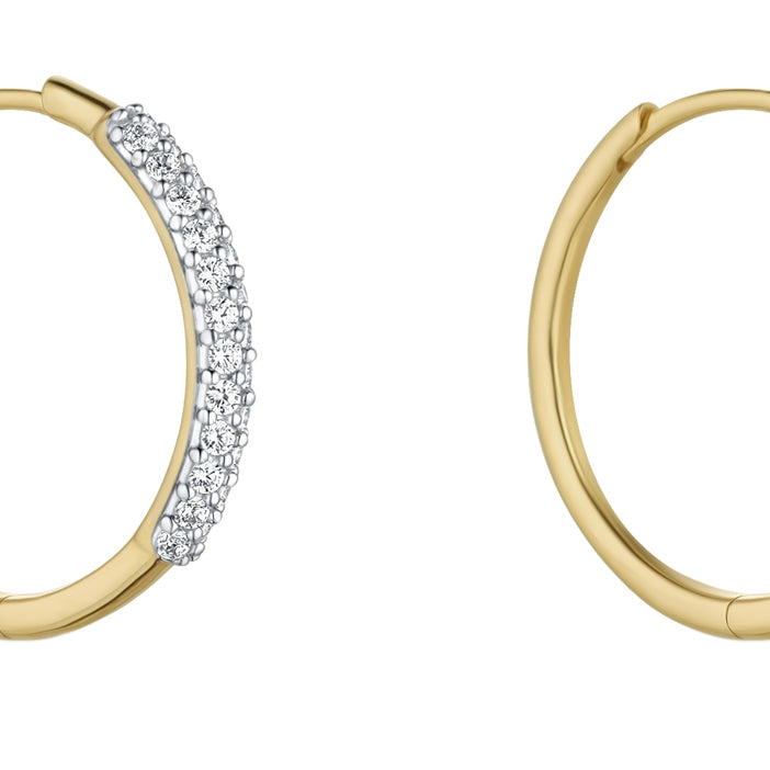 Rocks Hoop Earrings - 20mm