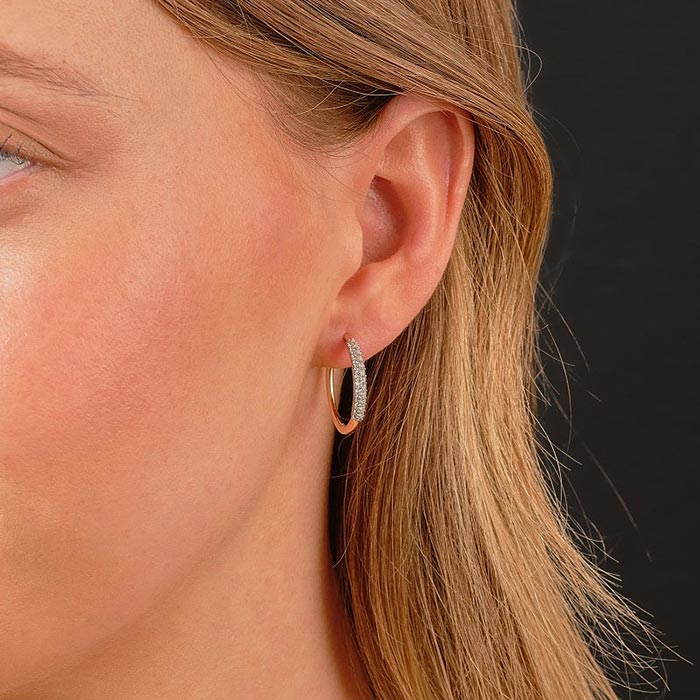 Rocks Hoop Earrings - 20mm