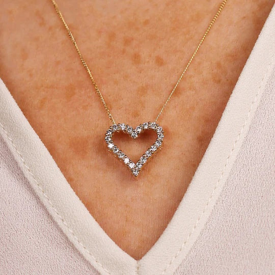 Diamond Heart Pendant - 0.12ct