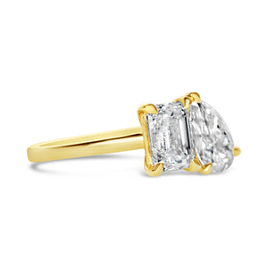 Rocks Toi et Moi Engagement Ring - 2.58ct - Laboratory Grown Diamonds