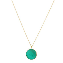 Load image into Gallery viewer, Malachite Disc Pendant
