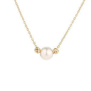 Rocks Pearl Chain Necklace