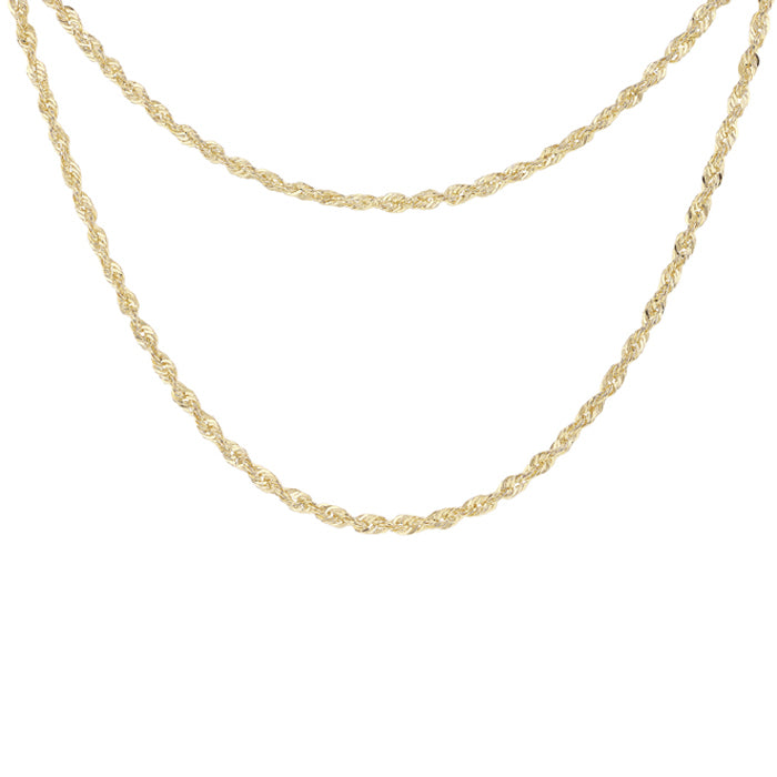 Double Rope & Trace Chain Necklace