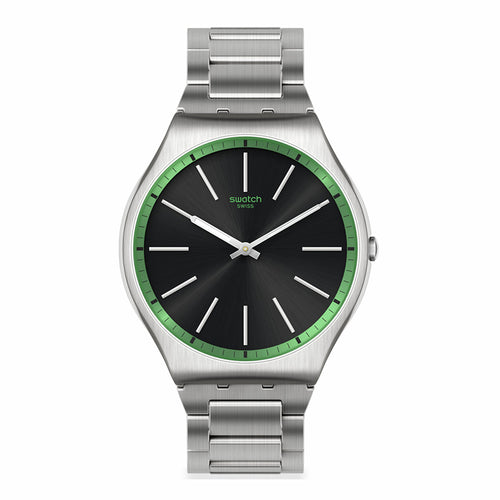 Swatch Green Graphite Watch - SS07S128G - 42mm