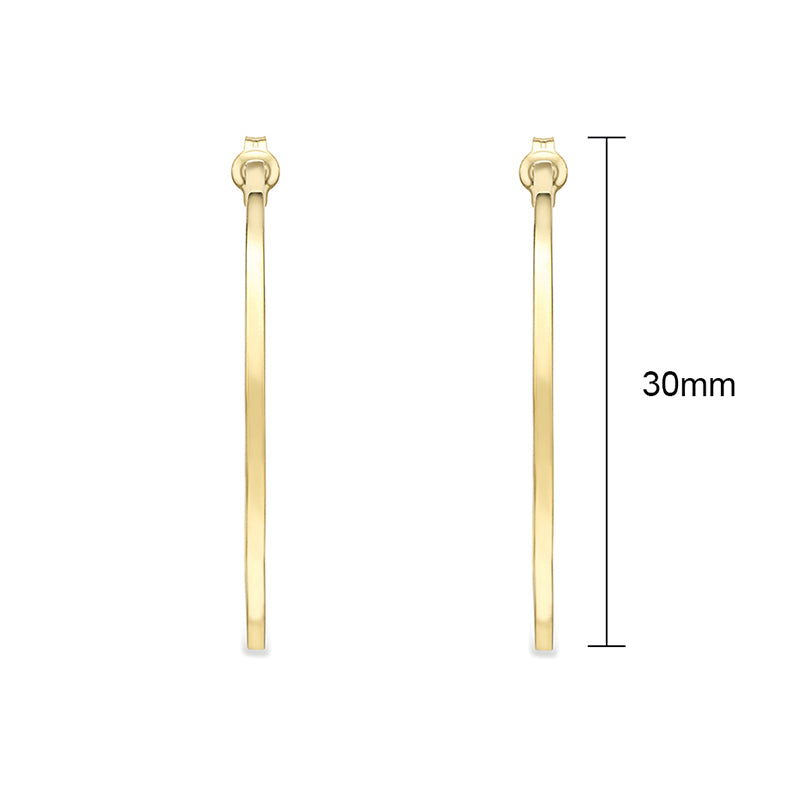 Rocks Round Hoop Earrings