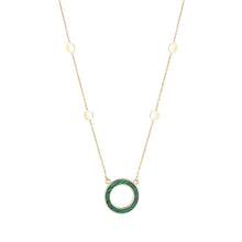 Load image into Gallery viewer, Malachite Open Circle Necklace