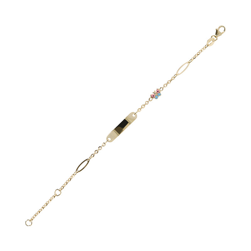 Butterfly & Identity Chain Bracelet