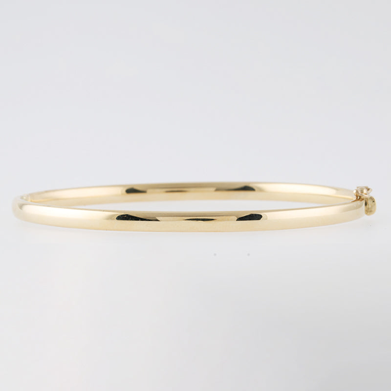 Plain Oval Hinged Bangle 6mm