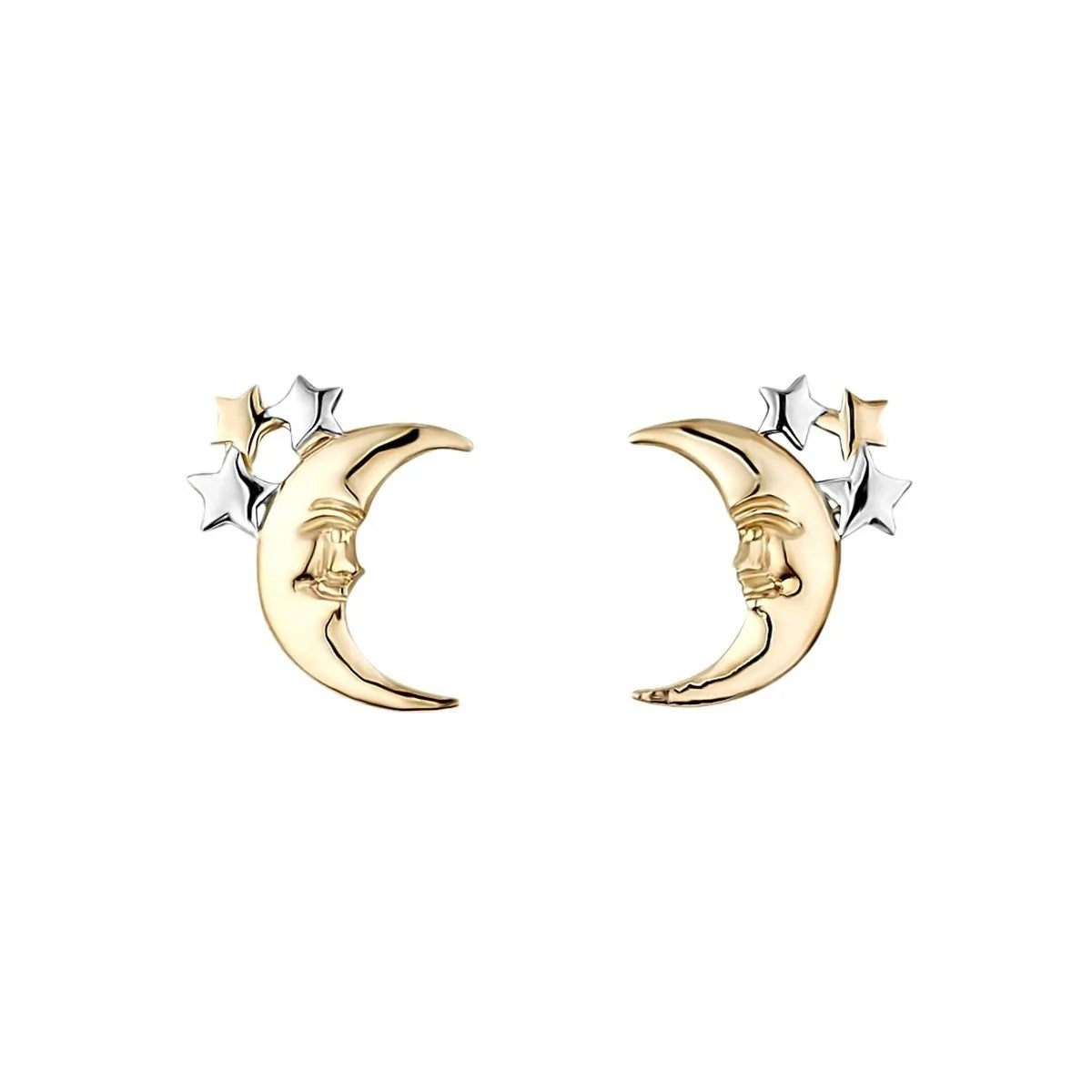 Moon & Stars Stud Earrings