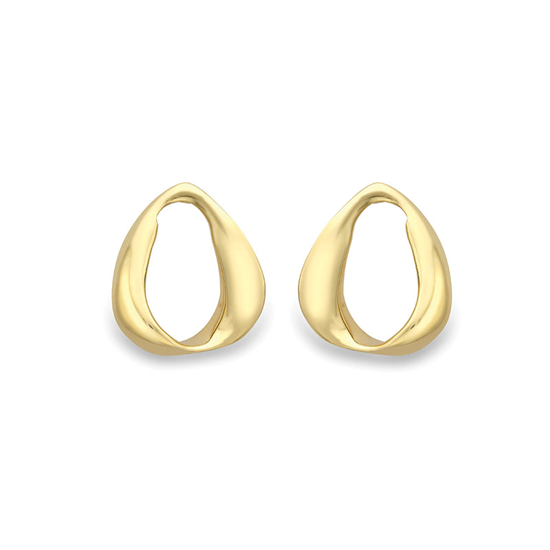 Irregular Oval Stud Earrings