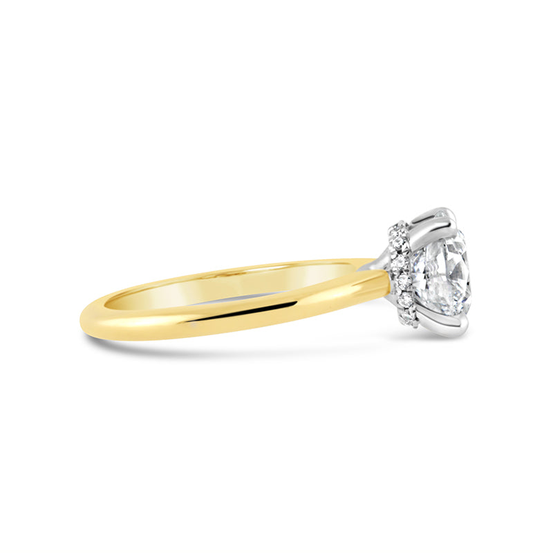 Round Brilliant Cut Solitaire with Hidden Halo 2.65ct