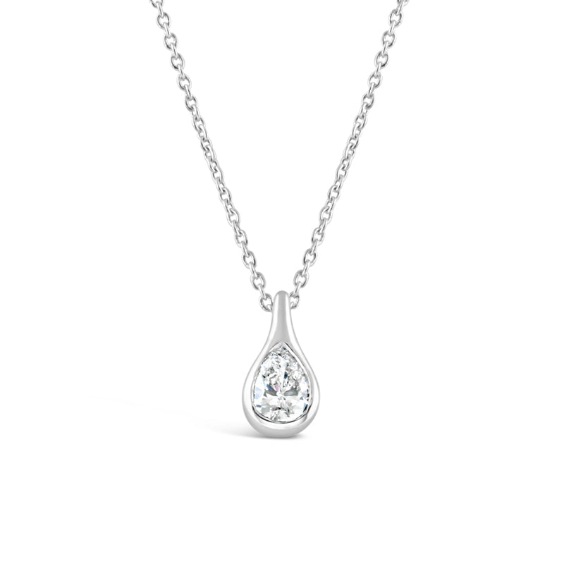 Pear Cut Teardrop Diamond Pendant 0.32ct