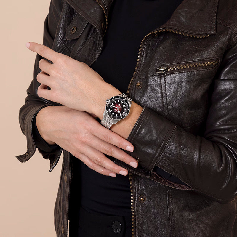 Captain Cook Automatic Burgundy Watch - R32223408 - 39mm