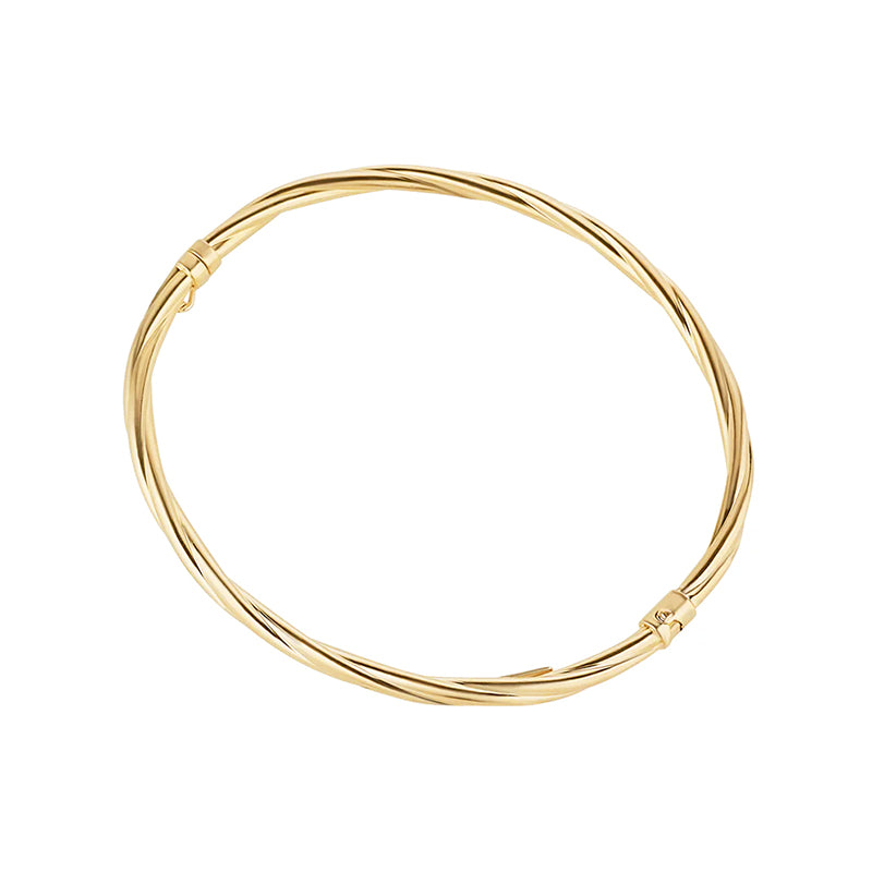 Gold Twist Bangle