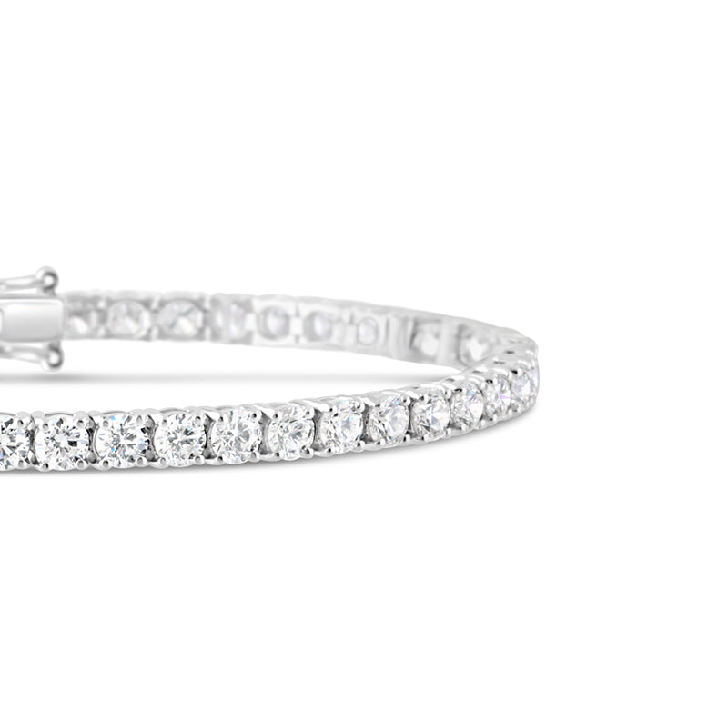 Round Brilliant Cut Diamond Tennis Bracelet 6.32ct