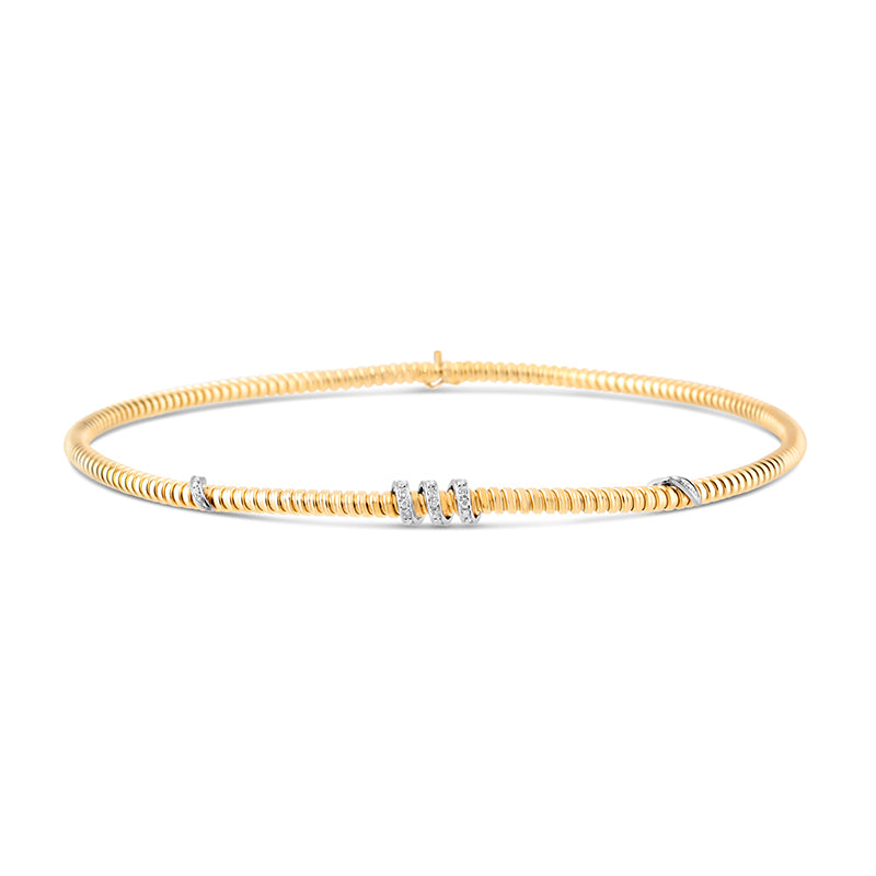 Gold & Diamond Tubogas Necklace