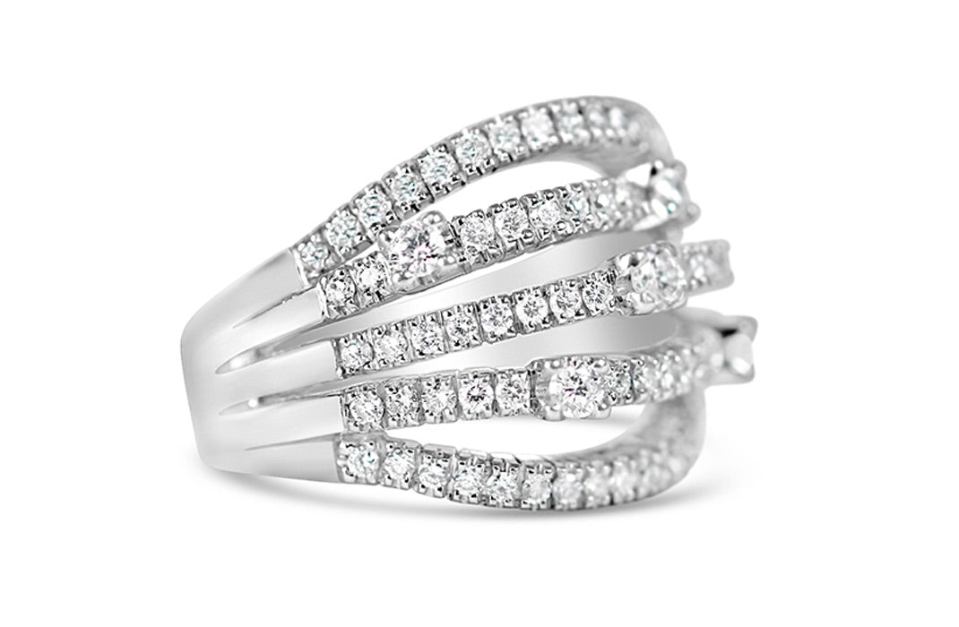 Damiani Multi Layered Diamond Ring