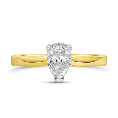 Pear Solitaire Engagement Ring 0.75ct - Laboratory Grown Diamond