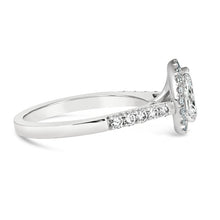 Load image into Gallery viewer, Pear Halo Engagement Ring 0.90ct- Laboratory Grown Diamond