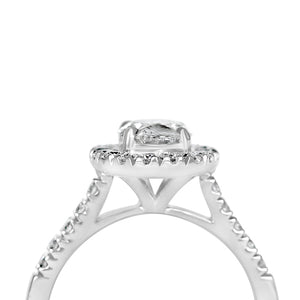 Oval Halo Engagment Ring 1.50ct