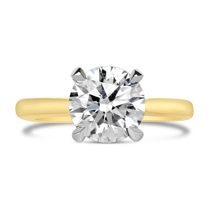Round Brilliant Solitaire Engagement Ring 2.40ct