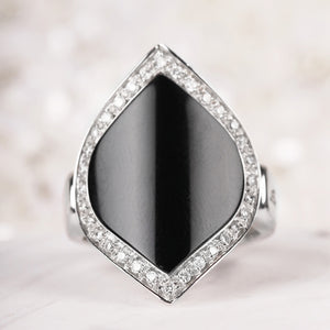 Salvini Diamond & Onyx Ring - 0.25ct