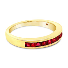 Load image into Gallery viewer, Rocks Ruby Eternity Ring