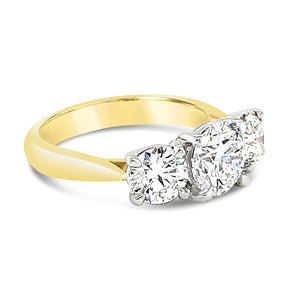 Three Stone Diamond Engagement Ring 2.00ct - Laboratory Grown Diamonds
