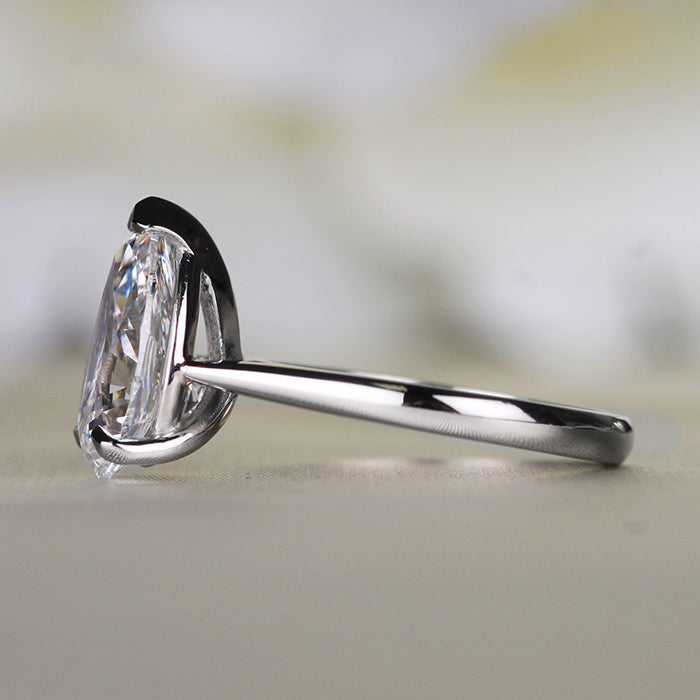Pear Solitaire Engagment Ring 3ct