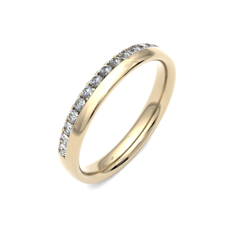 ROUND BRILLIANT CUT OFFSET CLAW - 0.33ct