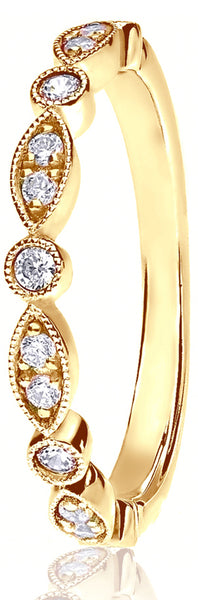 ROUND BRILLIANT CUT VINTAGE SHARED CLAW - 0.24ct