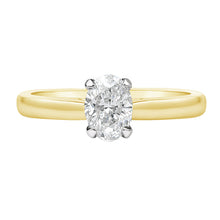 Load image into Gallery viewer, Oval Solitaire Engagement Ring 0.51ct - Laboratory Grown Diamond