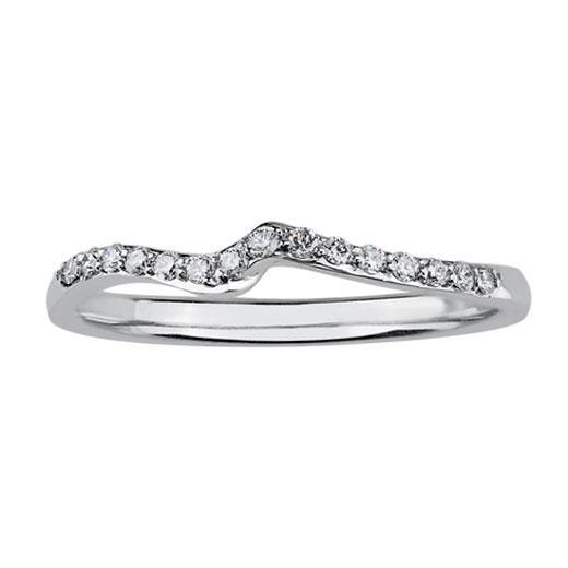 Rocks Diamond Set Twist Wedding Band - Rocks Jewellers