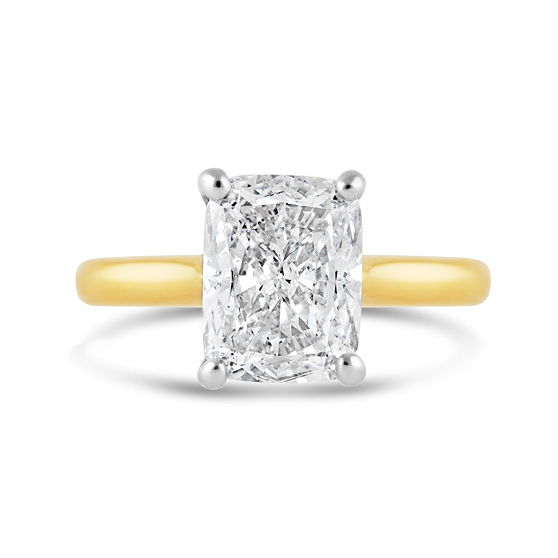 Cushion Solitaire Engagement Ring 2.69ct