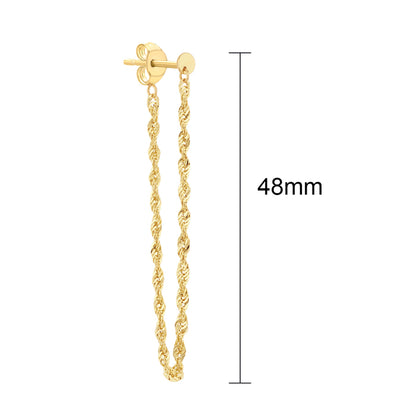 Rope Chain Loop Earrings