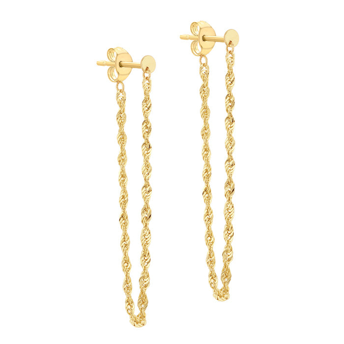 Rope Chain Loop Earrings