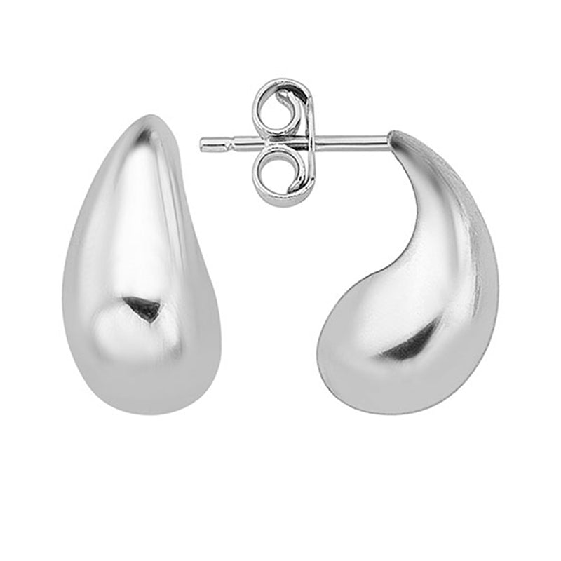 Bulbous Teardrop Earrings 13x6mm