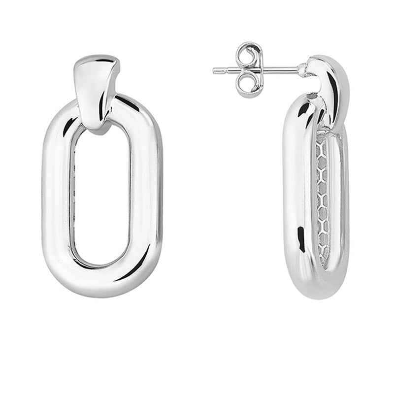 Paperclip Link Drop Earrings