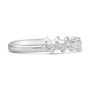 Wave Diamond Wedding Ring
