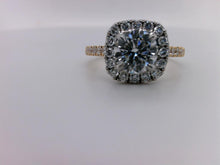 Load image into Gallery viewer, Cushion Halo Engagement Ring 1.55ct