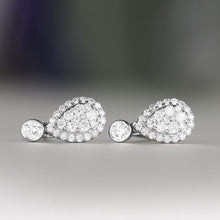 Load image into Gallery viewer, Rocks Teardrop Diamond Earrings