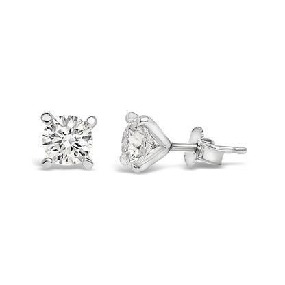 Diamond Solitaire Stud Earrings - 0.25ct