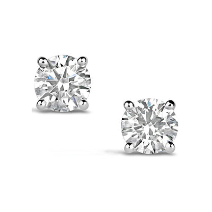 Diamond Solitaire Stud Earrings - 0.25ct