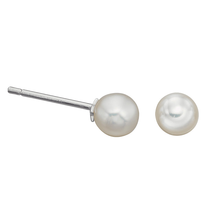 Evie Freshwater Pearl Stud Earrings - 5mm